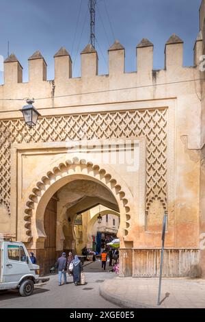 Fès, Marokko - 19. März 2024: Mellah, oder jüdisches Viertel in Fès, Marokko Stockfoto