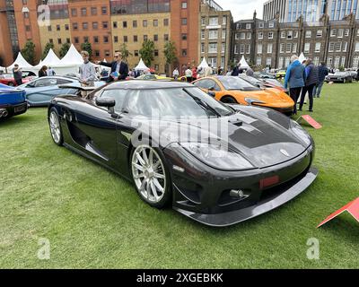 London Concours 2024, der vom 4. Bis 6. Juni in London, Vereinigtes Königreich bei der Honourable Artillery Company stattfand. Dabei handelt es sich um: Koenigsegg CCR Where: London, Vereinigtes Königreich Wann: 06 Jun 2024 Credit: Jon Gillespie/WENN Stockfoto