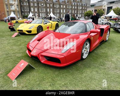 London Concours 2024, der vom 4. Bis 6. Juni in London, Vereinigtes Königreich, in der Honourable Artillery Company stattfand, mit: Ferrari Enzo Where: London, Vereinigtes Königreich Wann: 06. Juni 2024 Credit: Jon Gillespie/WENN Stockfoto