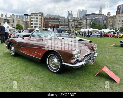 London Concours 2024 in der Honourable Artillery Company vom 4. Bis 6. Juni in London, Vereinigtes Königreich mit: 1958 Chevrolet Corvette C1 Where: London, Vereinigtes Königreich Wann: 06 Jun 2024 Credit: Jon Gillespie/WENN Stockfoto