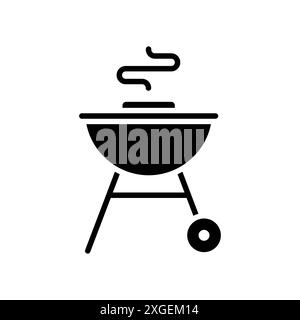 Barbecue-Symbol-Vektor-Design-Vorlage in weißem Hintergrund Stock Vektor