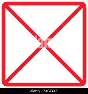Vektorabbildung des Verbotszeichens Stock Vektor