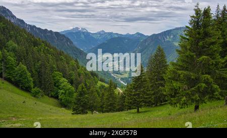 La Forclaz in den französischen alpen bei Thonon Stockfoto