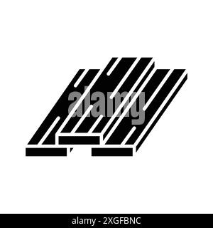 Holz-Symbol-Vektor-Design-Vorlage in weißem Hintergrund Stock Vektor