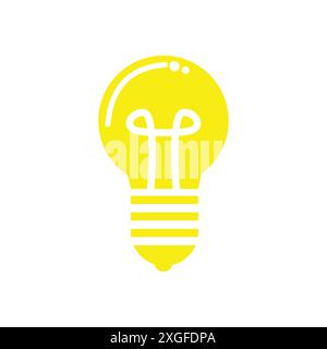 Innovative Idee Moderne stilvolle Ikone mit Glühbirne Stock Vektor