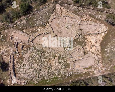 Archäologische Stätte Barbaria II, Formentera, Pitiusas-Inseln, Balearengemeinschaft, Spanien Stockfoto