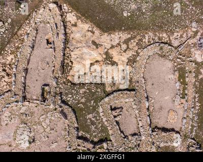 Archäologische Stätte Barbaria II, Formentera, Pitiusas-Inseln, Balearengemeinschaft, Spanien Stockfoto