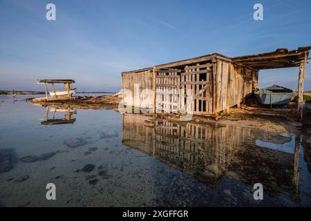 Estany des Peix, Formentera, Pitiusas-Inseln, Balearische Gemeinschaft, Spanien Stockfoto