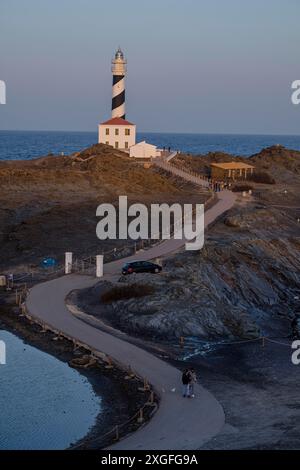 Cap de Favaritx, Naturpark s'Albufera des Grau, Menorca, Balearen, Spanien Stockfoto