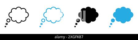 Dream Cloud-Symbol-Vektor-Set-Kollektion für Web-App-ui Stock Vektor