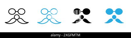 Joke Day Symbol Vektor Logo Set Sammlung für Web App ui Stock Vektor