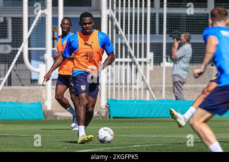 Ange-Yoan Bonny (Parma Calcio) während der Parma Calcio-Schulung, Sonstiges in Collecchio (PR), Italien, 06. Juli 2024 Stockfoto