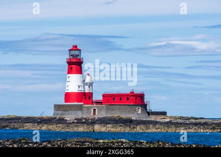 Longstone Lighthouse auf Farne Island, Northumberland, England. Stockfoto