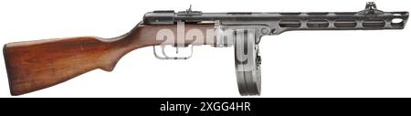 DIENSTWAFFEN, DEUTSCHLAND NACH 1945, MP PPSh 41 Maschinenpistole, Trainingswaffe, DEKO Kaliber 7,62 x 25, EIGENSCHAFTSFREIGABE | EDITORIAL-USE-ONLY Stockfoto