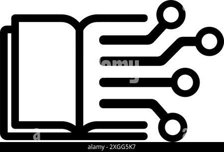 E-Books ( Online-Bücher ) Vektor-Icon Illustration Stock Vektor