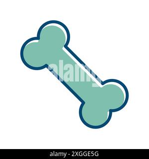 Bone icon Vektor-Designvorlage in weißem Hintergrund Stock Vektor