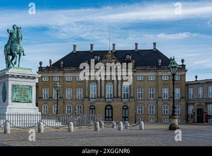 Schloss Amalienborg im Zentrum von Kopenhagen. Dänemark. Stockfoto