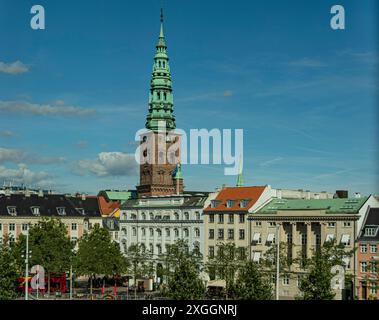 Blick auf die Gebäude in Kopenhagen. Dänemark. Stockfoto