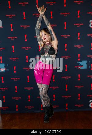 London, Großbritannien. Juli 2024. Ellie Charnley AKA Sukinya nimmt am NOM Teil! NAL Rooftop Music Takeover im Smiths of Smithfield, London. Quelle: SOPA Images Limited/Alamy Live News Stockfoto
