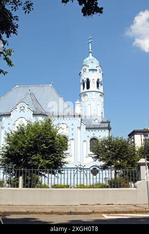 Die Blaue Kirche (Modry kostolik), auch bekannt als Kirche St. Elisabeth (Kostol svatej Alzbety), Bratislava, Slowakei Stockfoto