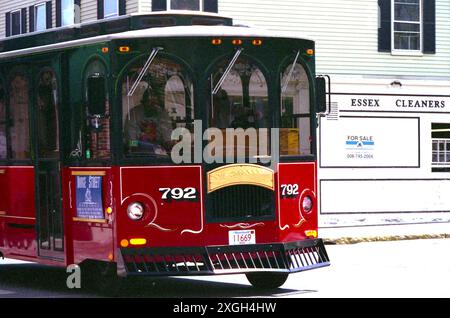 Tourbus in Essex, MA, USA, ca. 1996 Stockfoto