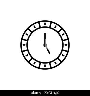 Uhrenfünf-Symbol-Vektor-Set-Sammlung oder Bündelpackung Stock Vektor