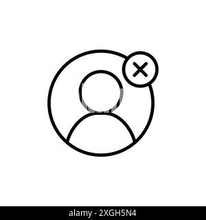 Löschen Sie die Sammlung oder die Bundle Pack-Gruppe des Benutzersymbols Vektor-Logosatzes Stock Vektor