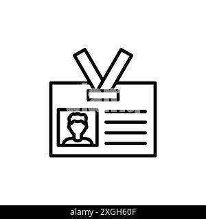 ID-Badge-Symbol Vektor-Logo-Set Sammlung oder Bündelpackung Stock Vektor