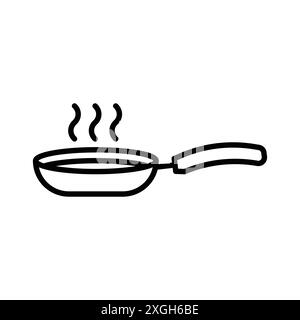 Bratpfannen-Symbol Vektor-Logo-Set-Sammlung oder Bündelpackung Stock Vektor