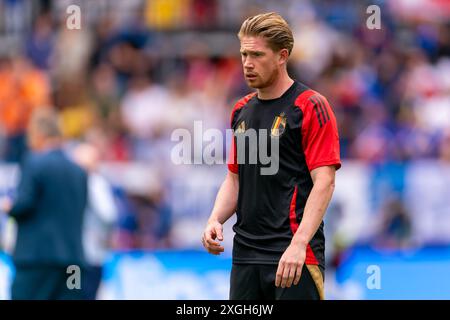 Düsseldorf, Deutschland. Juli 2024. DÜSSELDORF, DEUTSCHLAND - 1. JULI: Kevin de Bruyne (Belgien) beim Achtelfinale der UEFA EURO 2024 zwischen Frankreich und Belgien am 1. Juli 2024 in der Düsseldorfer Arena. (Foto: Joris Verwijst/BSR Agency) Credit: BSR Agency/Alamy Live News Stockfoto