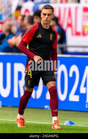 Düsseldorf, Deutschland. Juli 2024. DÜSSELDORF, DEUTSCHLAND - 1. JULI: Leandro Trossard aus Belgien beim Achtelfinale der UEFA EURO 2024 zwischen Frankreich und Belgien am 1. Juli 2024 in der Düsseldorfer Arena. (Foto: Joris Verwijst/BSR Agency) Credit: BSR Agency/Alamy Live News Stockfoto
