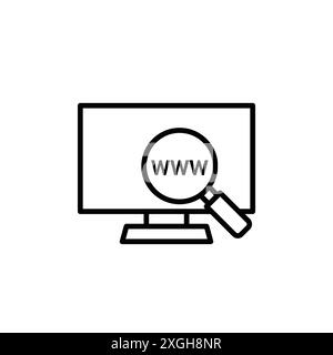 Suche nach Online-Symbol-Vektor-Logo-Set-Sammlung oder Bundle-Pack-Gruppe Stock Vektor