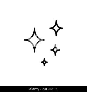 Sparkles-Symbol Vektor-Logo-Set-Kollektion oder Bündelpackung Stock Vektor