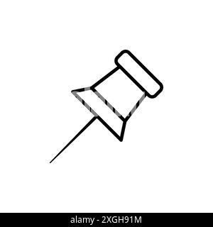 Thumbtack-Symbol Vektor-Logo-Set-Sammlung oder Bundle Pack-Gruppe Stock Vektor