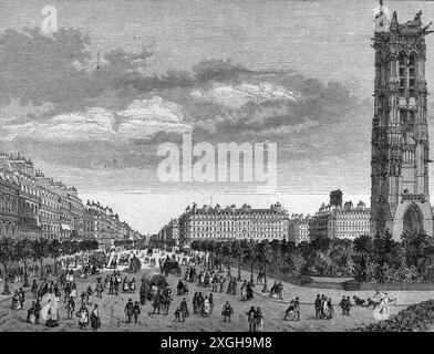 Geographie / Reise historisch, Frankreich, Städte und Gemeinden, Paris, Straßen, Boulevard de Sebastopol, Ansicht, das URHEBERRECHT DES KÜNSTLERS MUSS NICHT GELÖSCHT WERDEN Stockfoto