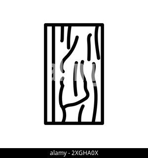 Holzbrett-Symbol Vektor-Logo-Set-Kollektion oder Bundle-Pack-Gruppe Stock Vektor