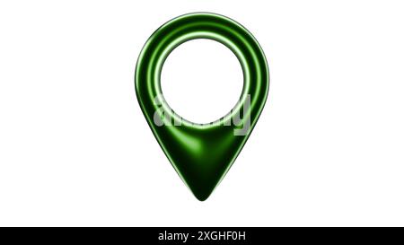 Der Positionsstift des 3D-Stils Stockfoto