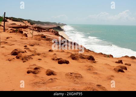 Die wunderschöne Mirante de Falesias oder schauen Sie in der Nähe von Pipa Beach, Tibau do sul im Bundesstaat Rio Grande do Norte, Brasilien Stockfoto