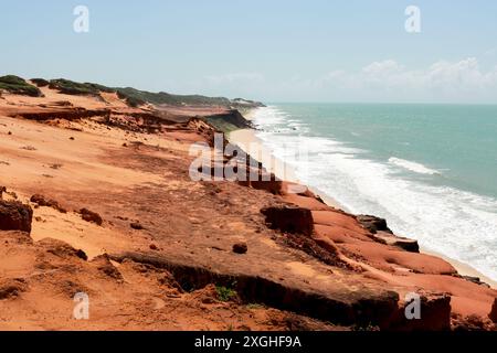 Die wunderschöne Mirante de Falesias oder schauen Sie in der Nähe von Pipa Beach, Tibau do sul im Bundesstaat Rio Grande do Norte, Brasilien Stockfoto