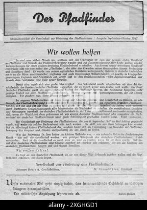 Presse / Medien, Zeitschriften, "der Pfadfinder", Titelseite, Redakteur: Alexander Lion, BAD AIBLING, ADDITIONAL-RIGHTS-CLEARANCE-INFO-NOT-AVAILABLE Stockfoto