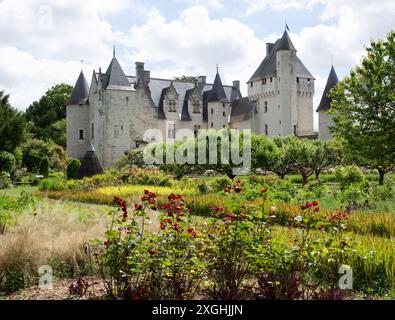 Garten Château du Rivau Stockfoto