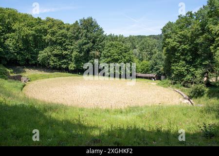 Gallo Römisches Amphitheater, Gennes Stockfoto