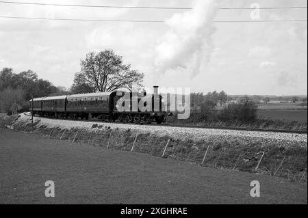 '30053' und Zug in der Nähe von Northiam. Stockfoto