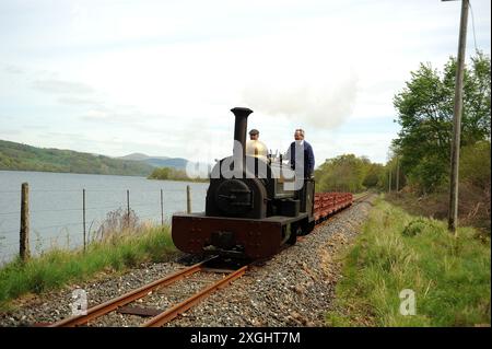 „Winifred“ am Ufer des Bala-Sees in der Nähe von Flag Halt. Stockfoto