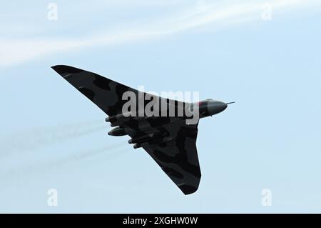 Vulcan XH558 auf der Wales National Airshow, 2015, Swansea Bay. Stockfoto