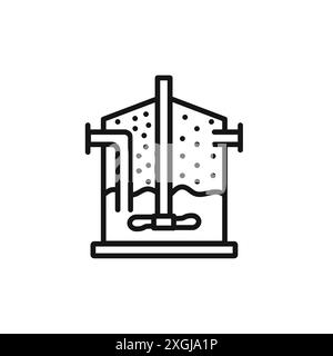 Anaerobe Verdauung Biomasse Symbol Vektor Logo Set Sammlung für Web App ui Stock Vektor