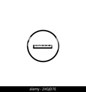 Sammlung des Negativzeichensymbols Vektor-Logo für die Web-App-ui Stock Vektor