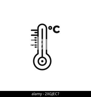 Smart Temperature Symbol Vector Logo Set Collection für Web App ui Stock Vektor