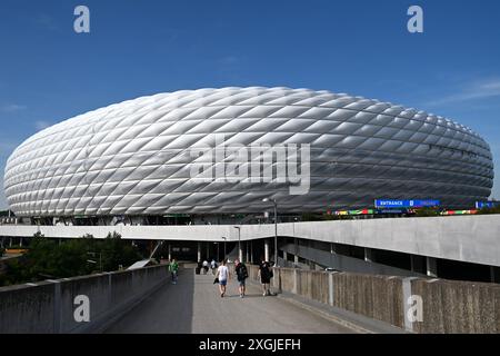 München, Deutschland. Juli 2024. München, 9. Juni 2024: München Football Arena, München, Deutschland. (Igor Kupljenik/SPP) Credit: SPP Sport Press Photo. /Alamy Live News Stockfoto