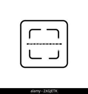 Scan-Schaltfläche Symbol Vektor-Logo-Set Sammlung für Web-App-ui Stock Vektor